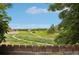 Beautiful view overlooking the backyard and surrounding green space at 17051 Wellington Dr, Parker, CO 80134