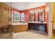 Beautifully designed main bathroom features a luxurious soaking tub, walk-in shower, and double sinks at 17051 Wellington Dr, Parker, CO 80134