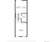 Floorplan for the second floor showcasing kitchen, dining, living area and bath at 2074 Oakcrest Cir, Castle Rock, CO 80104