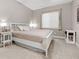 Inviting bedroom with a comfortable bed, bedside table, and a serene color scheme for relaxation at 3418 New Haven Cir, Castle Rock, CO 80109
