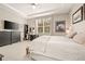 The main bedroom offers a light color scheme, a spacious layout, and plenty of natural light at 3418 New Haven Cir, Castle Rock, CO 80109