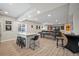 Finished basement with a modern bar area, pool table, and entertainment space at 42013 Big Horn Cir, Elizabeth, CO 80107