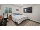 Bedroom with desk and entertainment setup at 42013 Big Horn Cir, Elizabeth, CO 80107