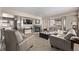 Bright and inviting living room with a cozy fireplace, plush seating, and ample natural light at 4548 E Kentucky Cir, Denver, CO 80246