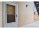 Exterior door of the townhome at 3320 S Ammons St # 104, Lakewood, CO 80227