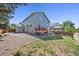 Large backyard with multiple amenities, including a deck, a gazebo, and a patio with room for personalization at 18899 E Whitaker Cir, Aurora, CO 80015