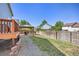 Spacious backyard featuring a gazebo, patio, deck, and potential for landscaping at 18899 E Whitaker Cir, Aurora, CO 80015