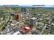 Aerial view of the building near Denver Country Club and Washington Park, nestled among residential blocks and city landmarks at 200 N Pearl St # 106, Denver, CO 80203