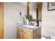 Cozy bathroom with wood accents at 30717 Conifer Mountain Dr, Conifer, CO 80433
