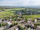 Beautiful aerial view of a residential neighborhood with green lawns and mature trees at 1907 Windemere Ln, Erie, CO 80516