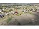 Aerial view of the property showcasing the home's location with large lot and surrounding landscape at 2146 Savage Rd, Elizabeth, CO 80107