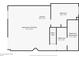 Basement floor plan including finished and unfinished spaces, bedroom, and bathroom at 2146 Savage Rd, Elizabeth, CO 80107