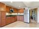 Well-equipped kitchen with stainless steel appliances, granite counters, and ample cabinets at 2146 Savage Rd, Elizabeth, CO 80107