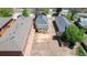 Aerial view of the house and surrounding properties at 219 Terry St, Longmont, CO 80501
