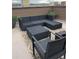 Relaxing rooftop deck with stylish seating arrangements and great space for outdoor entertaining at 3698 Penang Dr, Castle Rock, CO 80109