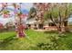 Expansive backyard featuring a lush lawn and a patio area, perfect for outdoor entertaining at 8736 E Easter Ave, Centennial, CO 80112