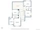 Second floor plan featuring primary bedroom, bedrooms, and bathrooms layout at 6449 S Jamaica Cir, Englewood, CO 80111
