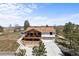 Beautiful home featuring a spacious two-car garage and covered deck, under a clear blue sky at 3303 Wolfensberger Rd, Sedalia, CO 80135
