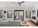 Bright and airy living room with large windows showcasing breathtaking views at 3303 Wolfensberger Rd, Sedalia, CO 80135