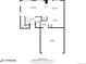 Detailed first-floor plan showing the living room, kitchen, dining area, and garage layout at 13025 Grant Cir # A, Thornton, CO 80241