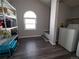 Laundry room with washer, dryer, and shelving at 11105 E Alameda Ave # 202, Aurora, CO 80012