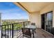 Enjoy city views from this lovely balcony with patio furniture and a sliding glass door at 300 W 11Th Ave # 15C, Denver, CO 80204