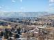 Stunning aerial view of the city and mountains, showing the neighborhood's natural beauty and convenient location at 12993 W 20Th Ave, Golden, CO 80401