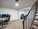 Finished basement features carpet and space for multiple computer setups at 12993 W 20Th Ave, Golden, CO 80401