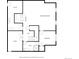 Detailed floor plan showcasing the layout of the second floor with measurements and room dimensions, showing overall structure at 1332 S Lafayette St, Denver, CO 80210