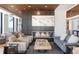 Stylish resident lounge with a fireplace, modern furniture, city views, and elegant decor at 1750 Wewatta St # 809, Denver, CO 80202