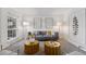 Bright and airy living room featuring neutral tones, stylish furnishings, and ample natural light at 3850 S Willow Way, Denver, CO 80237