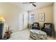 Neutral bedroom features an overhead fan, decor, and carpet floors at 6045 High Timber Cir, Castle Rock, CO 80104