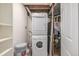 Laundry room featuring stacked washer and dryer at 3912 S Richfield Way, Aurora, CO 80013