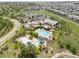 Aerial view of a community center with a pool, water slides and recreational facilities at 3056 Yale Dr, Broomfield, CO 80023