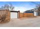 Detached single-car garage with automatic door opener at 3633 N Cook St, Denver, CO 80205