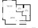 Floor plan displaying a bedroom, Gathering room, walk-in closet, and bath at 6135 S Paris St, Englewood, CO 80111