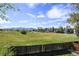 Large backyard with scenic views, green grass, and wooden fence at 9740 W 104Th Dr, Westminster, CO 80021