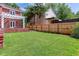 Spacious backyard with lush lawn and wooden fence at 5022 E 17Th Ave, Denver, CO 80220