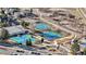 Aerial view of tennis courts within the neighborhood community at 50 Deerwood Dr, Littleton, CO 80127
