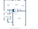 Layout showcasing the living room, dining area, kitchen, foyer, hall, bath and garage dimensions at 6491 N Danube St, Denver, CO 80249