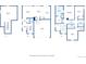 Home layout featuring living room, dining area, kitchen, bedrooms, baths, garage, and basement dimensions at 6491 N Danube St, Denver, CO 80249
