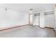 Clean bedroom with carpet floors, built-in closet and doorway entrance at 540 Hickory St, Hudson, CO 80642