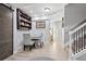 Dining area featuring wood floors, room for 4 and close proximity to stairway at 5207 Denim Ct, Parker, CO 80134