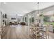 Spacious living room with hardwood floors, fireplace and ample natural light at 5207 Denim Ct, Parker, CO 80134