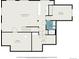 Floorplan depicting basement layout including recreation room, bedroom, storage, and bathroom at 8548 Winter Berry Dr, Castle Pines, CO 80108