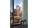 Stunning city skyline view from a luxurious bathroom at 1750 Wewatta St # 1940, Denver, CO 80202