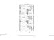 Floorplan rendering of the first floor of the home, showing layout and dimensions at 2421 Eliot St, Denver, CO 80211