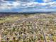 Sprawling aerial view of a well-planned community with landscaped streets and beautiful homes under a partly cloudy sky at 5934 Kingsfield St, Castle Rock, CO 80104
