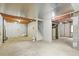 Unfinished basement area ready for customization with exposed ceiling and utilities at 5934 Kingsfield St, Castle Rock, CO 80104