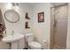 Updated bathroom with a stand-up shower and stylish fixtures at 9537 Chesapeake St, Highlands Ranch, CO 80126